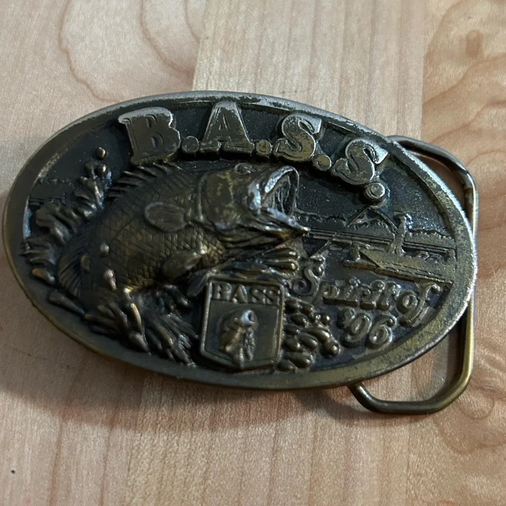 B.A.S.S. Spirit of 96, Bass Anglers Sportmans Society Fishing Club Belt Buckle